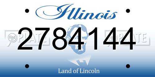 2784144 Illinois License Plate