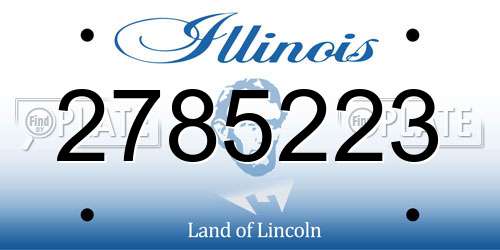 2785223 Illinois License Plate