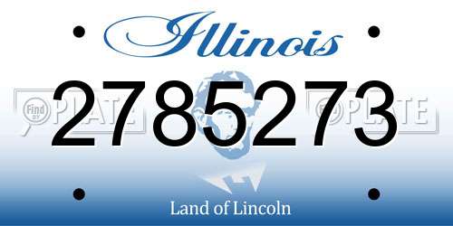 2785273 Illinois License Plate