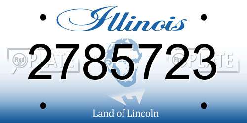 2785723 Illinois License Plate