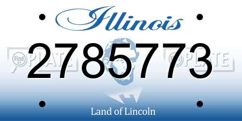 2785773 Illinois License Plate