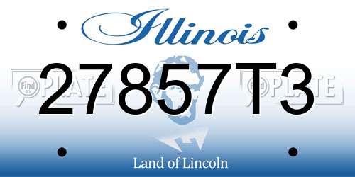 27857T3 Illinois License Plate