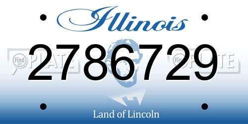 2786729 Illinois License Plate