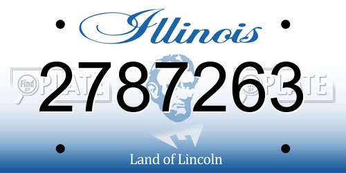 2787263 Illinois License Plate