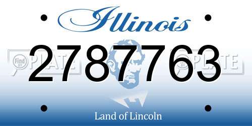 2787763 Illinois License Plate