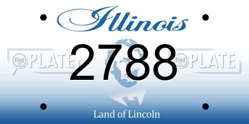 2788 Illinois License Plate