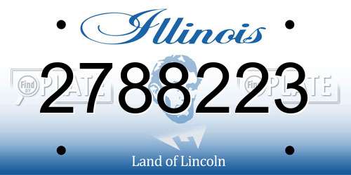 2788223 Illinois License Plate