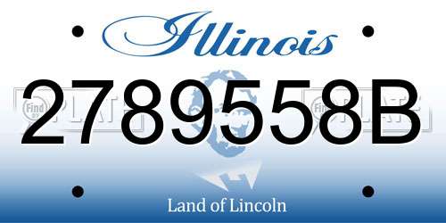 2789558B Illinois License Plate