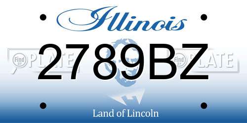 2789BZ Illinois License Plate