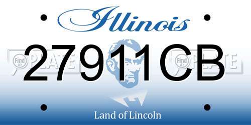 27911CB Illinois License Plate