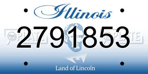 2791853 Illinois License Plate