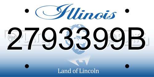 2793399B Illinois License Plate