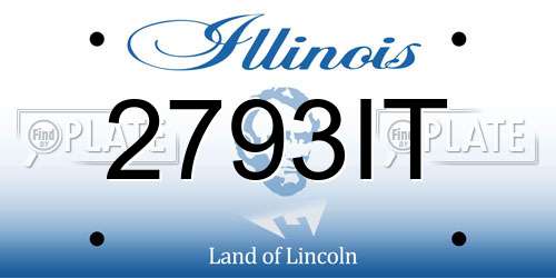 2793IT Illinois License Plate