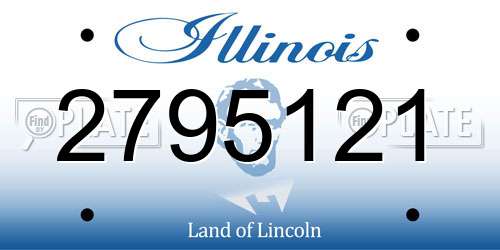 2795121 Illinois License Plate