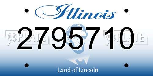 2795710 Illinois License Plate