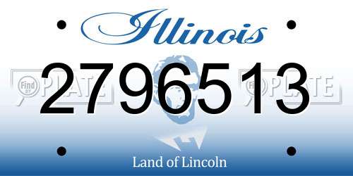2796513 Illinois License Plate