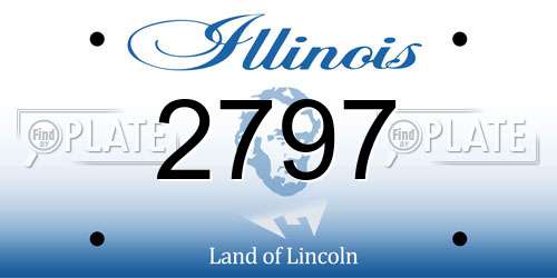 2797 Illinois License Plate