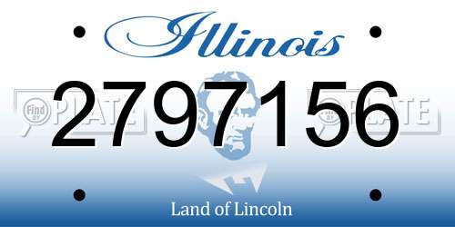 2797156 Illinois License Plate