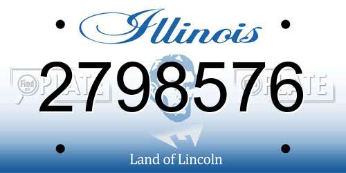 2798576 Illinois License Plate