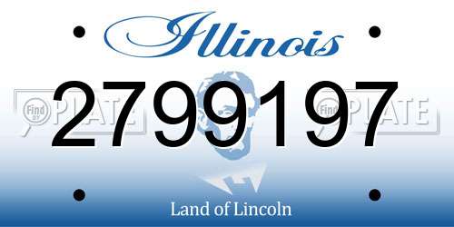 2799197 Illinois License Plate