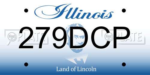 279DCP Illinois License Plate