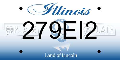 279EI2 Illinois License Plate