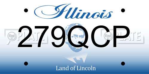279QCP Illinois License Plate