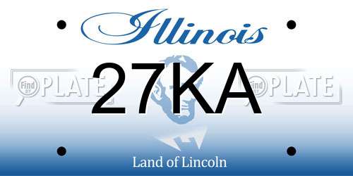 27KA Illinois License Plate