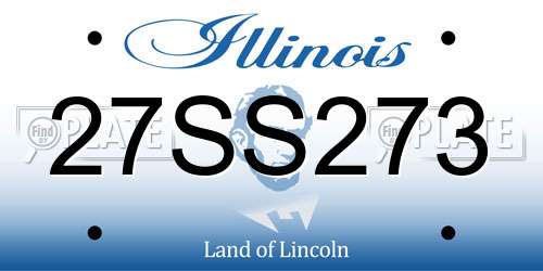 27SS273 Illinois License Plate