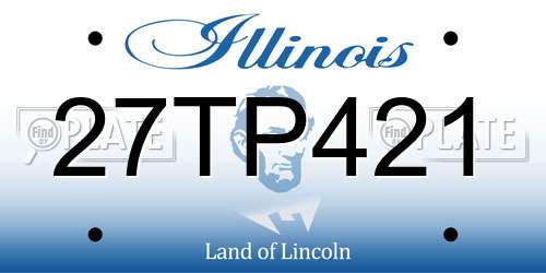 27TP421 Illinois License Plate