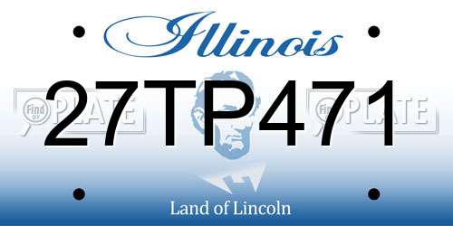 27TP471 Illinois License Plate