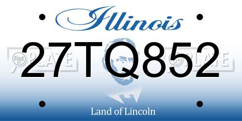 27TQ852 Illinois License Plate