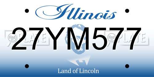 27YM577 Illinois License Plate