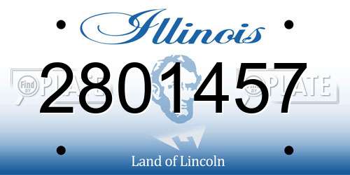 2801457 Illinois License Plate