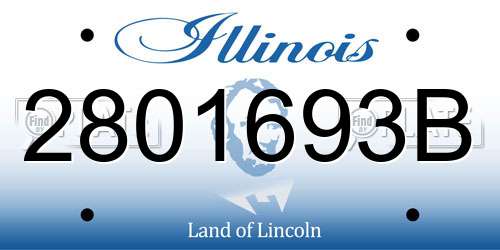 2801693B Illinois License Plate