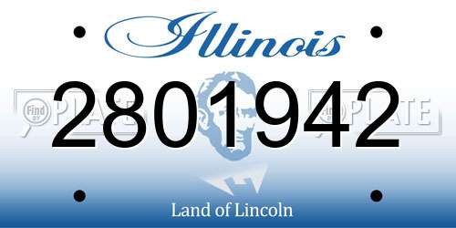 2801942 Illinois License Plate