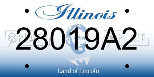 28019A2 Illinois License Plate