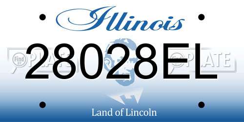 28028EL Illinois License Plate