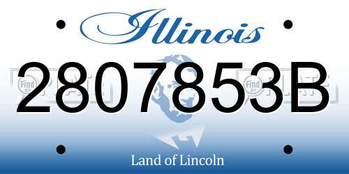 2807853B Illinois License Plate