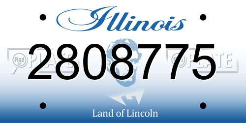 2808775 Illinois License Plate