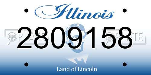 2809158 Illinois License Plate