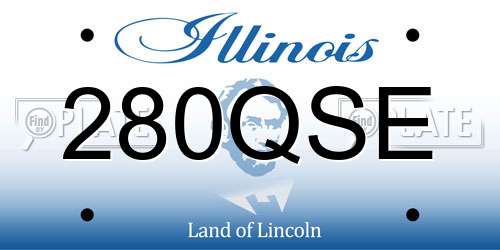 280QSE Illinois License Plate