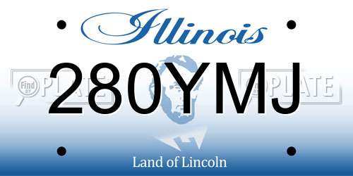 280YMJ Illinois License Plate