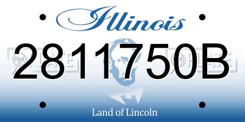 2811750B Illinois License Plate