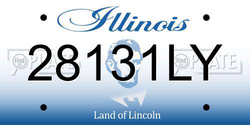 28131LY Illinois License Plate