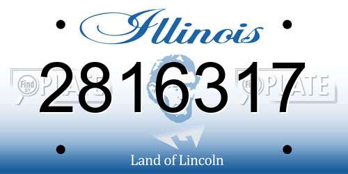 2816317 Illinois License Plate