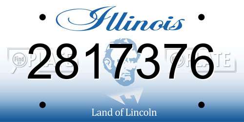 2817376 Illinois License Plate