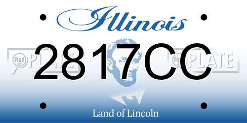 2817CC Illinois License Plate
