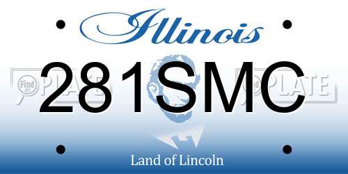 281SMC Illinois License Plate