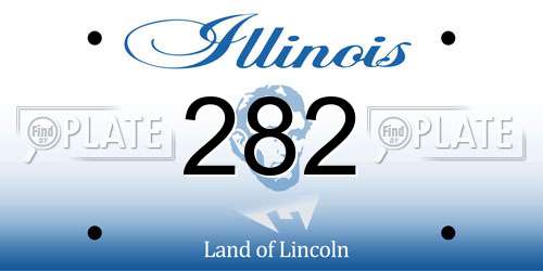 282 Illinois License Plate